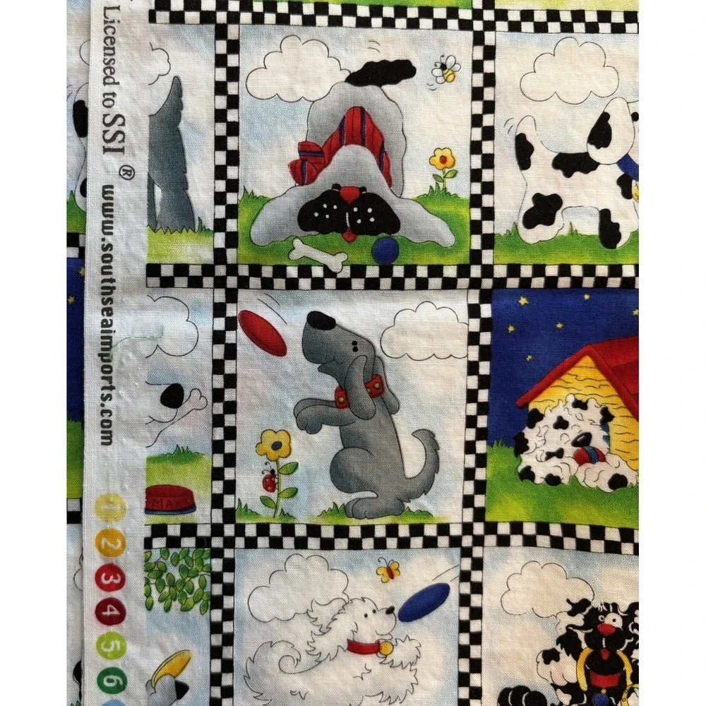 Bow Wow Buddies Cheryl L Strole Fabric Remnant 41